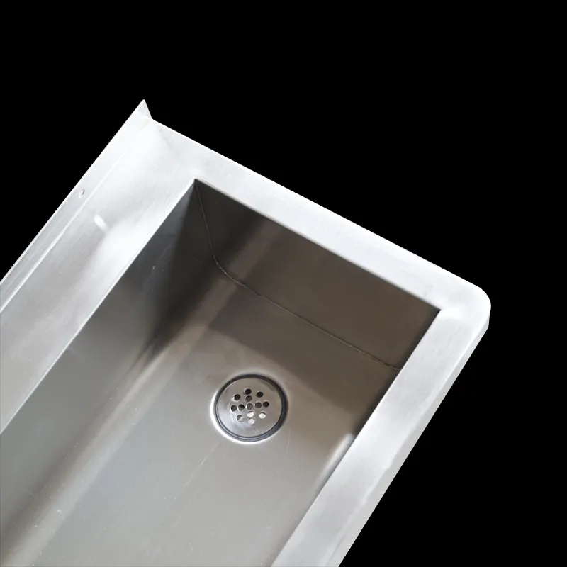 Lavoare din inox Chiuvetă tip jgheab din oțel inoxidabil, montată pe perete