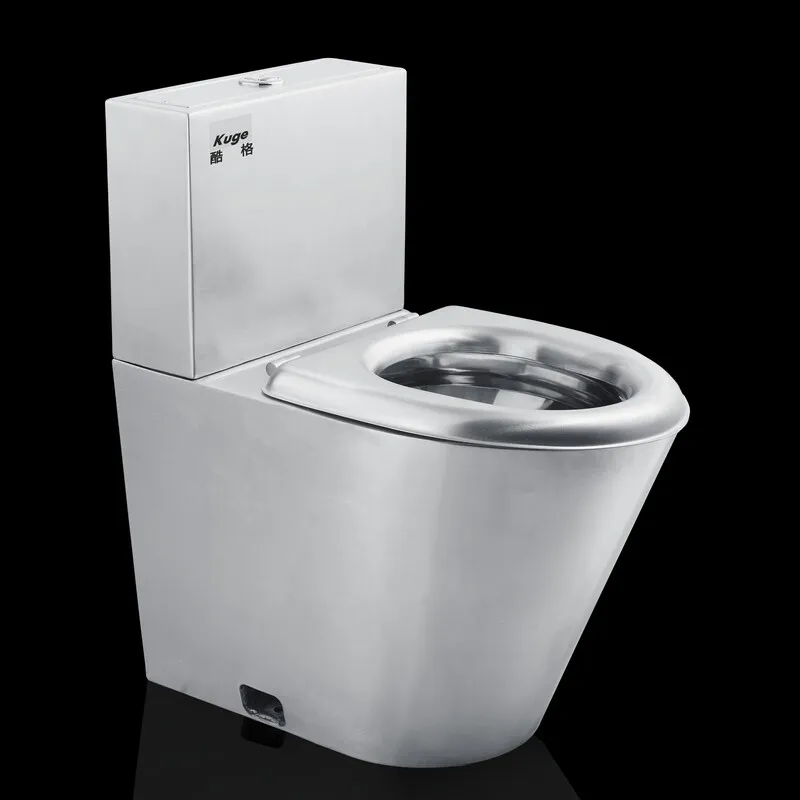 Vase WC din inox Toaletă din oțel inoxidabil cu rezervor